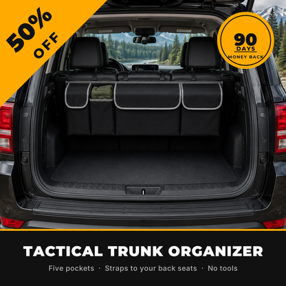 Haulm™ Tactical Trunk Organizer, 50% off, 90-day money back.